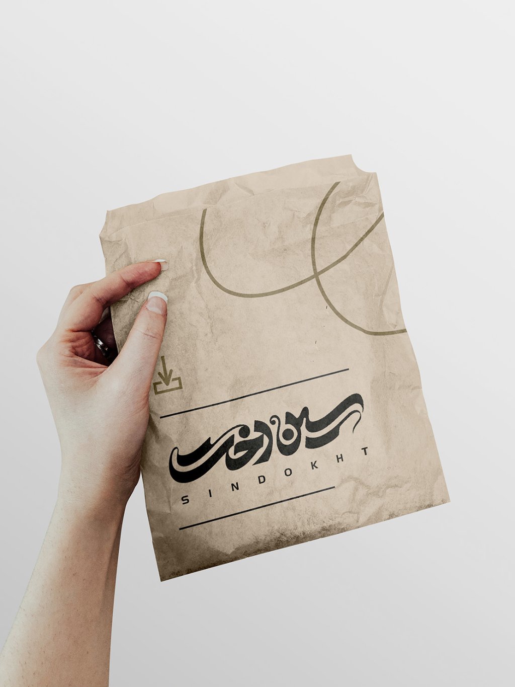  لایه باز موکاپ پاکت خرید و هدیه