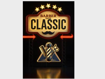 طرح لایه باز تابلو چنلیوم آرایشگاه 