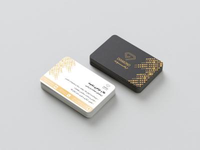 دانلود طرح لایه باز کارت ویزیت طلا و جواهر فروشی | طراحی لوکس مشکی و طلایی