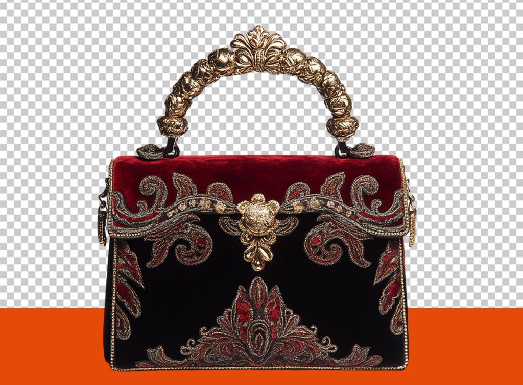 فایل لایه باز کیف دستی زنانه مخمل 