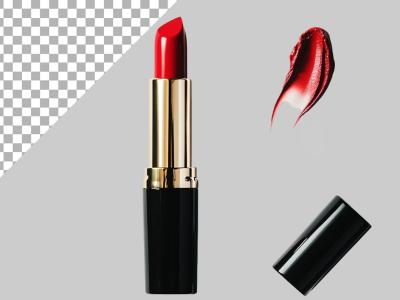 فایل لایه باز تصویر رژ لب قرمز 