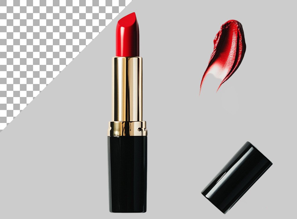 فایل لایه باز تصویر رژ لب قرمز 