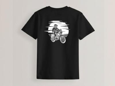 طرح لایه باز موتور 125 برای چاپ تیشرت