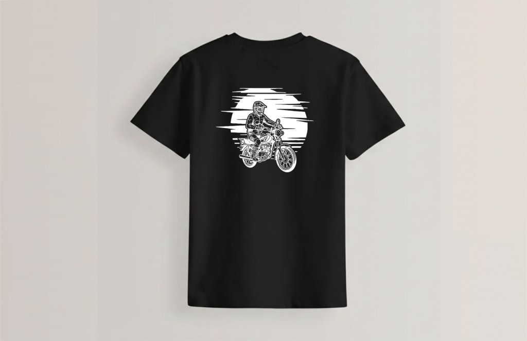 طرح لایه باز موتور 125 برای چاپ تیشرت