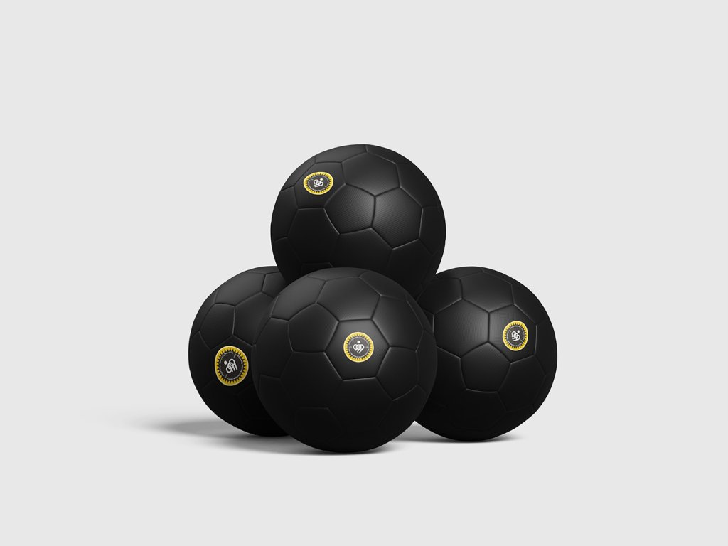  طرح لایه باز موکاپ توپ فوتبال