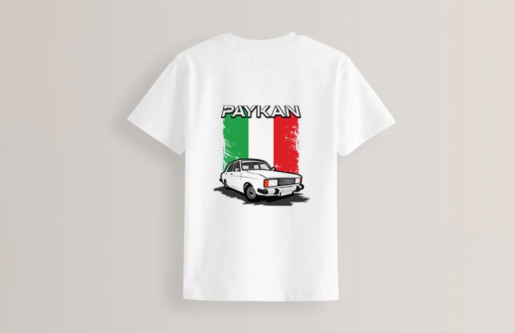 طرح پیکان و پرچم ایران برای چاپ تیشرت