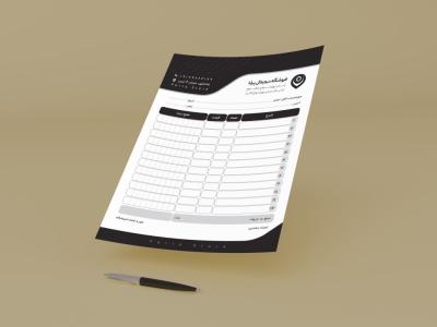 طرح لایه باز فاکتور سیاه سفید