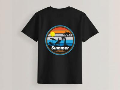 طرح لایه باز تیشرت تابستان و ساحل