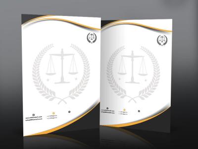 فایل لایه باز سربرگ دفتر وکالت و وکیل 