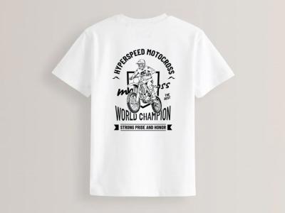 طرح تیشرت موتور کراس لایه باز برای چاپ