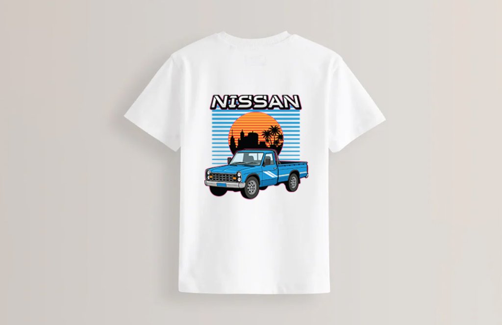 طرح تیشرت نیسان آبی و تابستان
