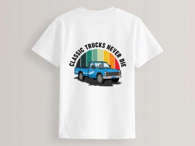 طرح تیشرت نیسان آبی رنگبندی کلاسیک