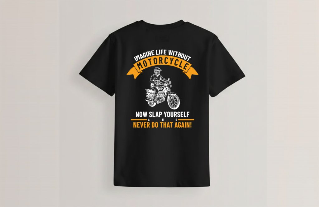 طرح دو رنگ تیشرت موتور 125 لایه باز