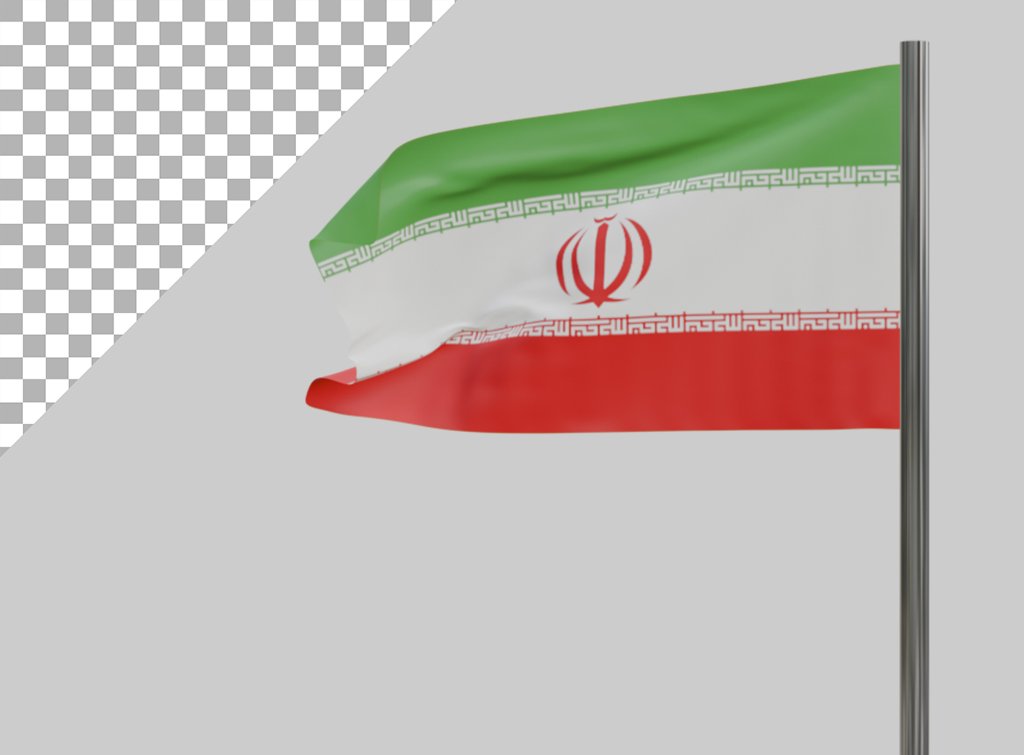 فایل لایه باز تصویر پرچم کشور ایران 