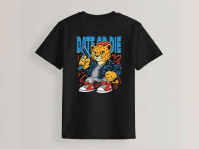 طرح لایه باز چیتا یوزپلنگ ایرانی برای تیشرت