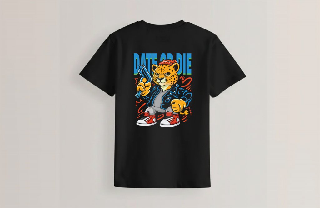 طرح لایه باز چیتا یوزپلنگ ایرانی برای تیشرت