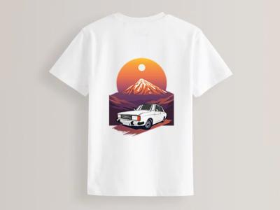 طرح تیشرت کوه دماوند و پیکان