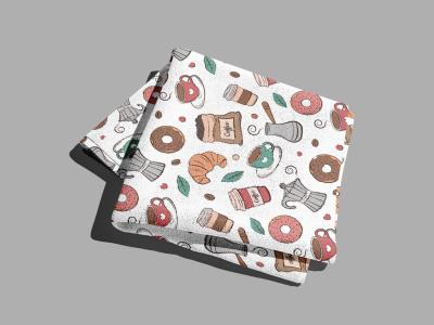  موکاپ پارچه و طرح حوله