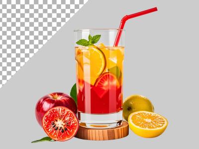 فایل لایه باز تصویر نوشیدنی خنک با میوه 
