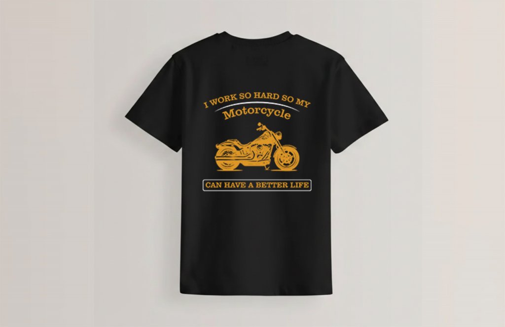 طرح تیشرت موتور سیکلت