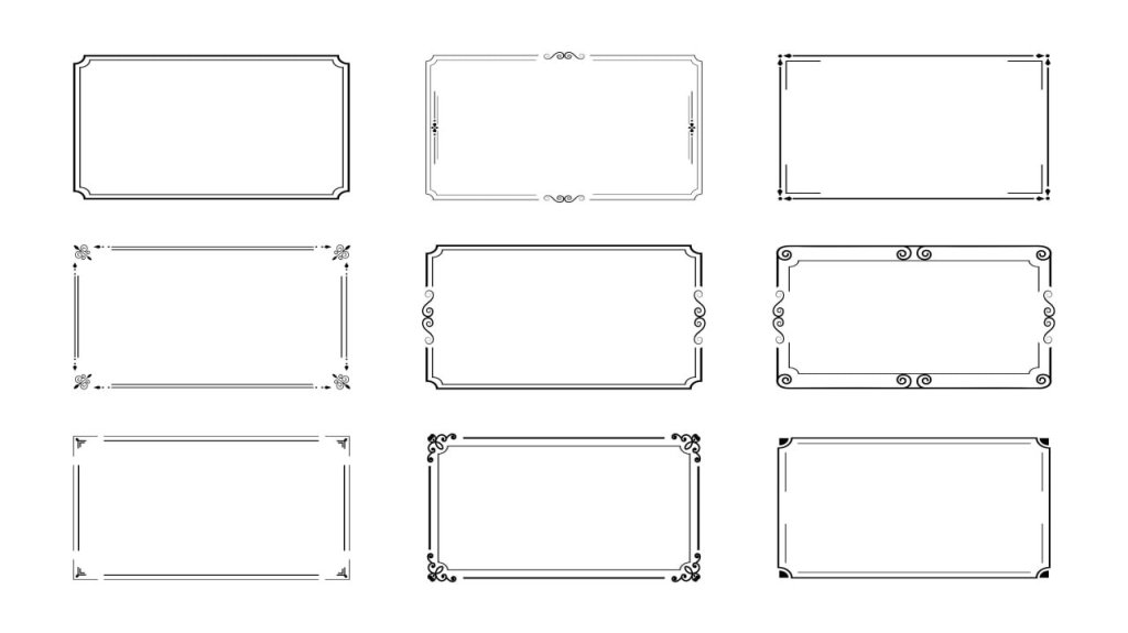 مجموع کادر حاشیه 