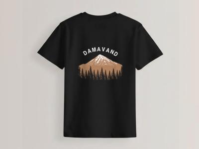 طرح تیشرت کوه دماوند و کوهنوردی
