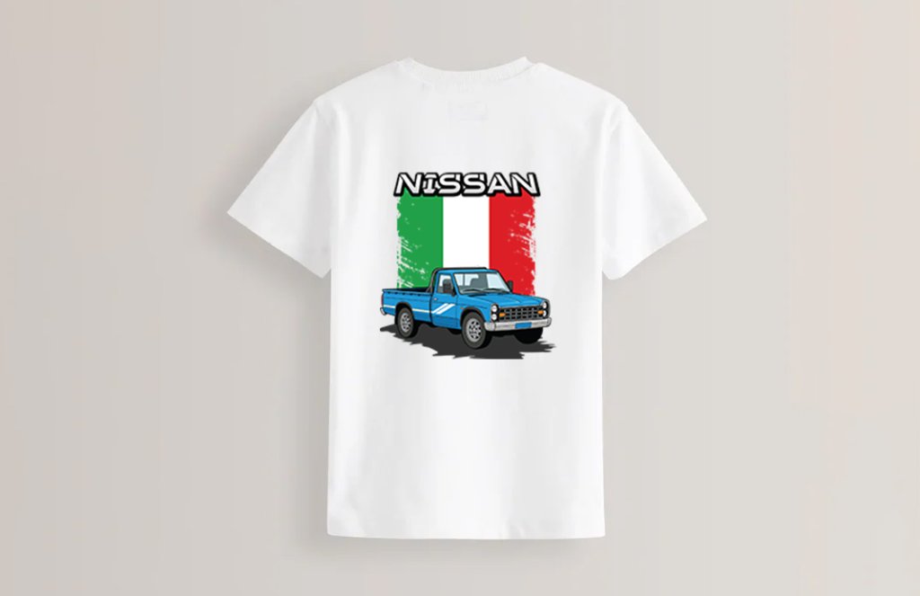 طرح تیشرت نیسان آبی و پرچم ایران