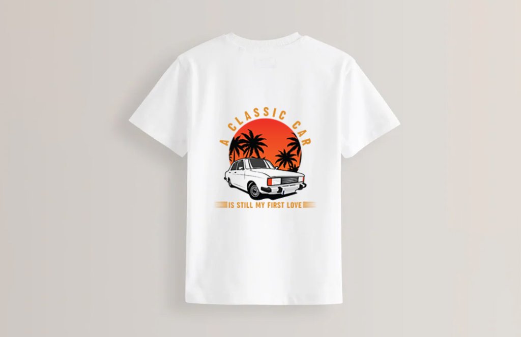 طرح تیشرت پیکان خودرو کلاسیک لایه باز