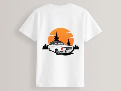 طرح وکتور لایه باز خودرو پیکان برای تیشرت