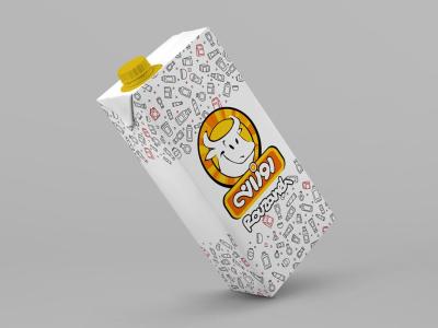  لایه باز موکاپ بسته بندی مواد غذایی