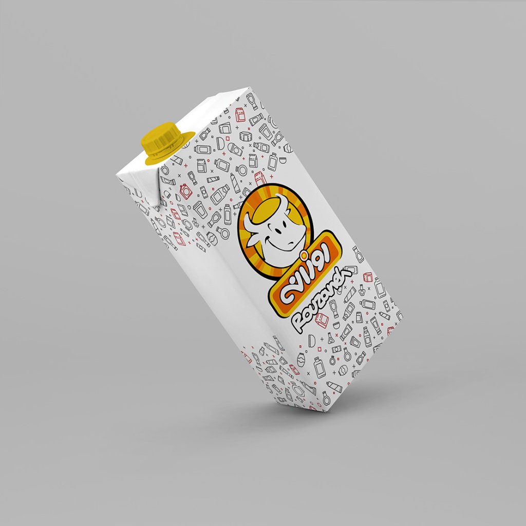  لایه باز موکاپ بسته بندی مواد غذایی