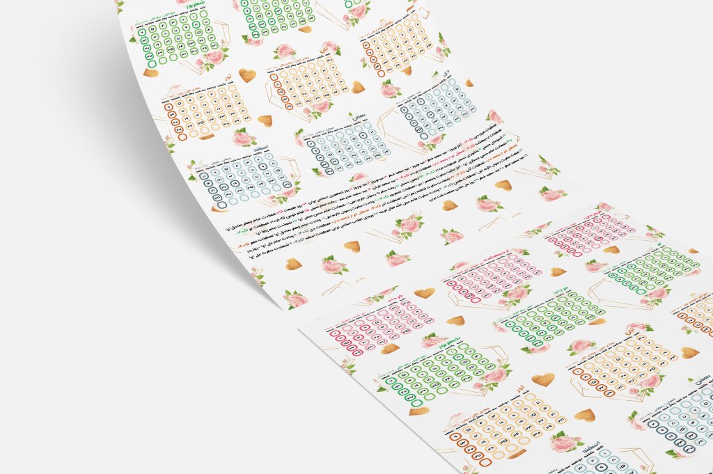 تقویم دیواری ۱۴۰۵ مدل رز کد 8643