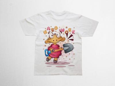 طرح Psd تیشرت کودکانه با کیفیت بالا و طرح کارتونی و بامزه
