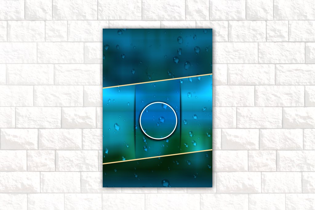 طرح لایه باز فتوشاپ مدل طرح باران 2