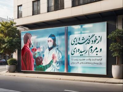  موکاپ لایه باز بیلبورد شهری