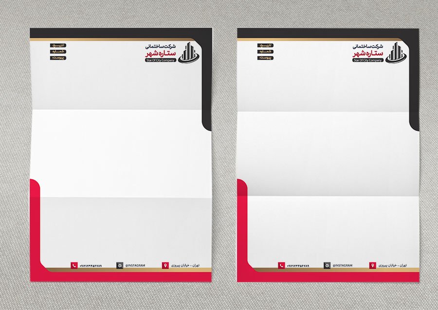 دانلود سربرگ دفتر معماری و شرکت ساختمانی لایه باز