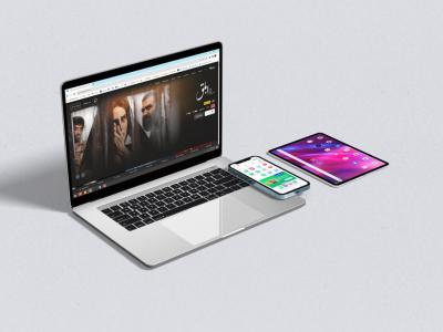  طرح لایه باز موکاپ لپ تاپ و موبایل