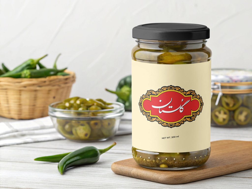  لایه باز موکاپ ظرف شیشه ای