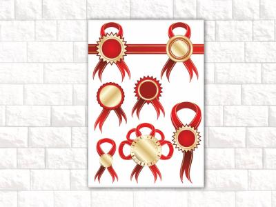 مجموعه طرح لایه باز Corel Draw طرح روبان 