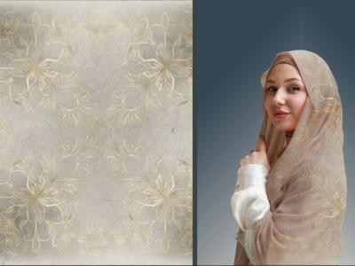 طرح لایه باز روسری قواره بزرگ با تم خاص