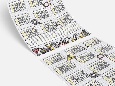 تقویم دیواری مشاغل ۱۴۰۵ مدل ابزارآلات کد 8364