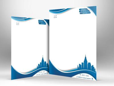  سربرگ دفتر معماری و شرکت ساختمانی لایه باز و قابل ویرایش در فتوشاپ 