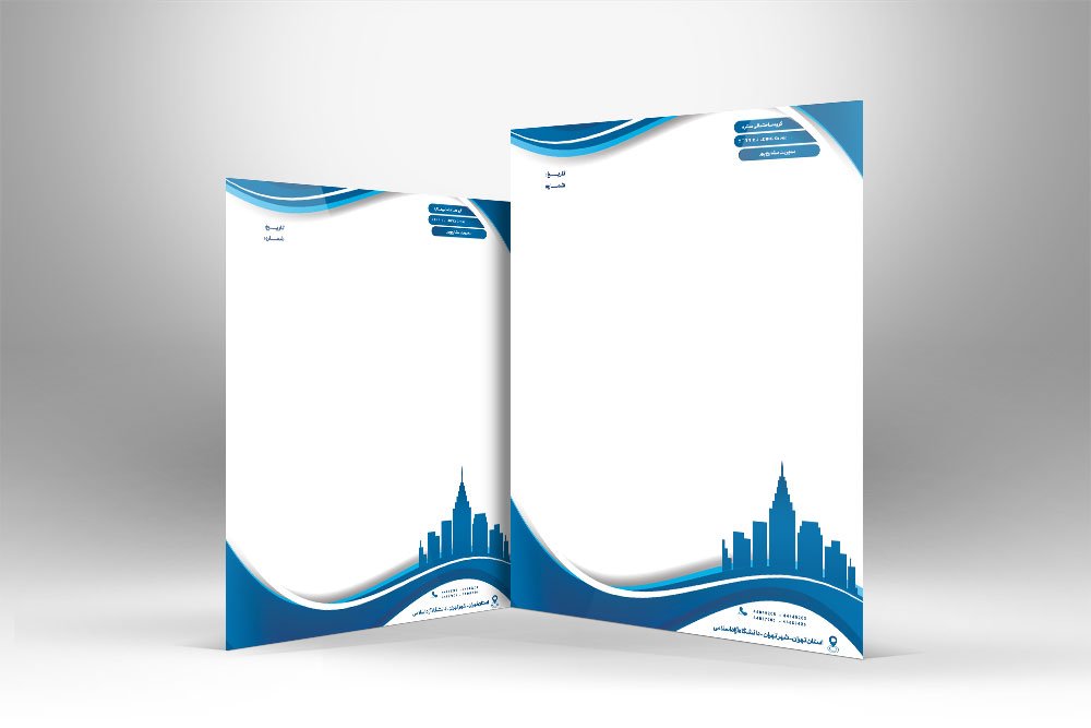  سربرگ دفتر معماری و شرکت ساختمانی لایه باز و قابل ویرایش در فتوشاپ 