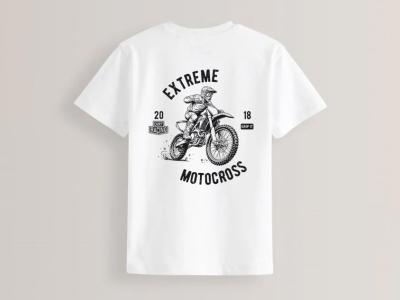 طرح لایه باز موتور کراس برای چاپ روی تیشرت