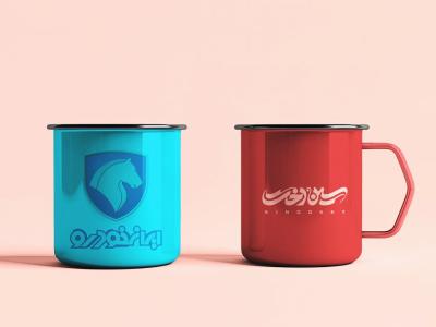  لایه باز موکاپ ماگ و لیوان