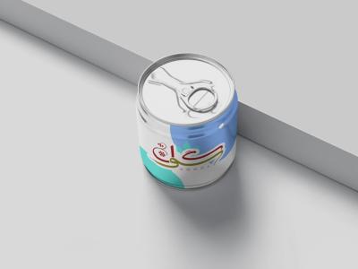  لایه باز موکاپ قوطی نوشیدنی