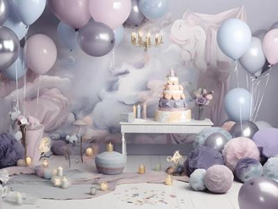 بک گراند PNG تولد کودک مناسب آتلیه و طراحی چاپی