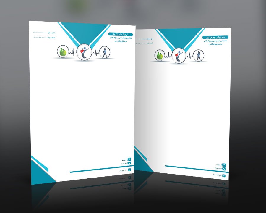 طرح لایه باز سربرگ مربی بدنسازی و فیتنس 