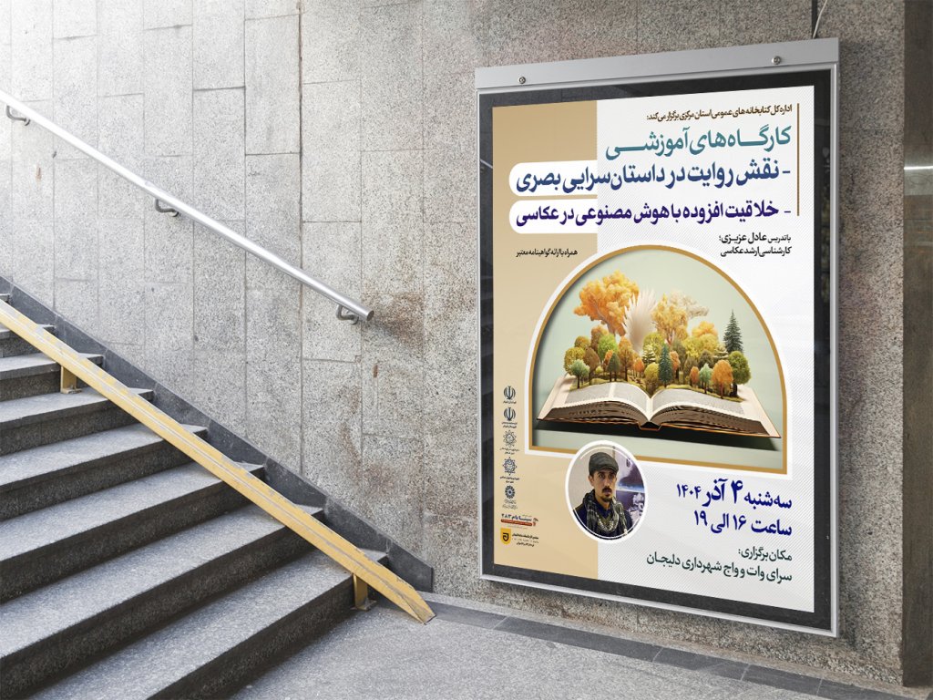  طرح لایه باز پوستر کارگاه عکاسی