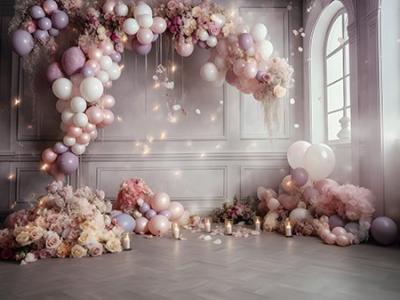 بک گراند PNG کودکانه تولد مناسب آتلیه و پوستر